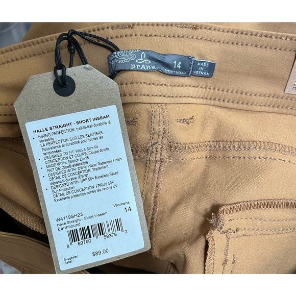 PrAna Womens Halle Convertible Hiking Pants Size 14 SHORT Earthbound Outdoor NWT - Picture 8 of 9